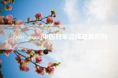 庄河中国冠军品牌是真的吗