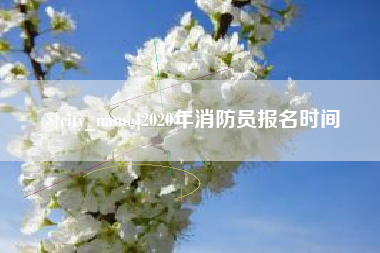 庄河2020年消防员报名时间