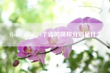 庄河34个省的简称分别是什么