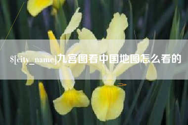 庄河九宫图看中国地图怎么看的