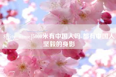 庄河5000米有中国人吗-都有中国人坚毅的身影