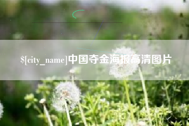 庄河中国夺金海报高清图片
