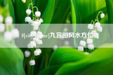 庄河九宫图风水方位