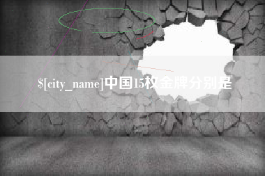 庄河中国15枚金牌分别是