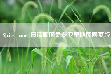 庄河最清晰的免费卫星地图网页版