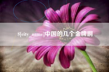 庄河中国的几个金牌啊