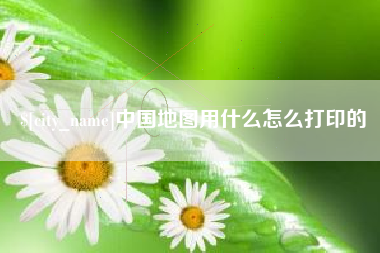 庄河中国地图用什么怎么打印的