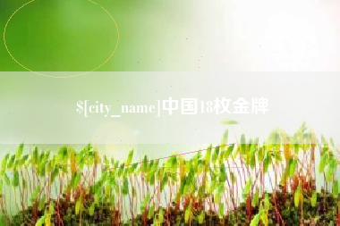 庄河中国18枚金牌