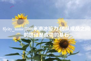 庄河5000米滑冰接力-团队成员之间的信任是成功的基石
