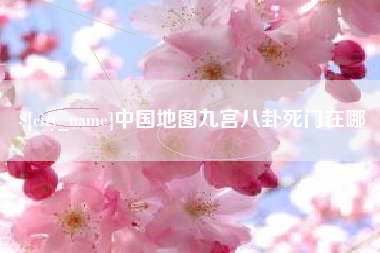 庄河中国地图九宫八卦死门在哪