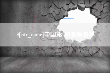 庄河中国第9枚金牌名单