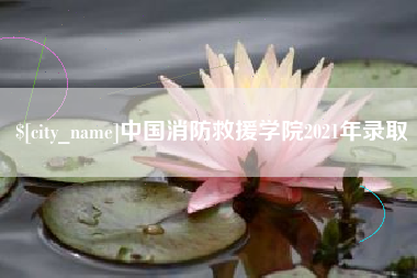庄河中国消防救援学院2021年录取
