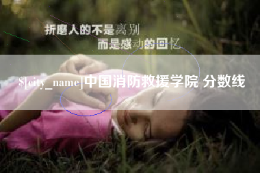 庄河中国消防救援学院 分数线