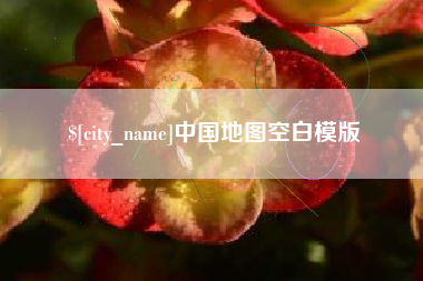 庄河中国地图空白模版