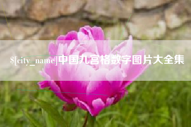 庄河中国九宫格数字图片大全集