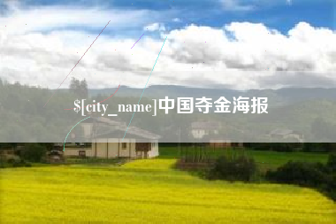 庄河中国夺金海报