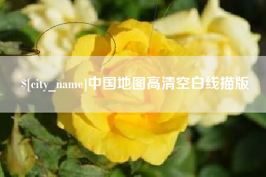 庄河中国地图高清空白线描版