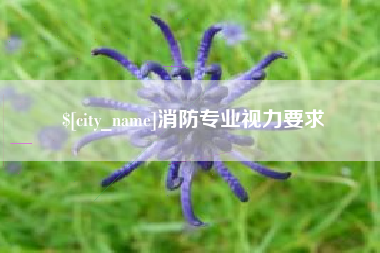 庄河消防专业视力要求