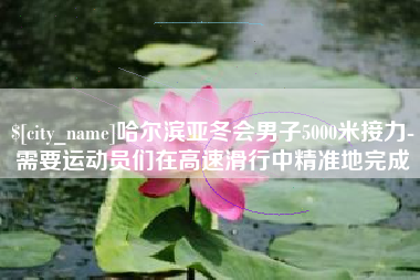 庄河哈尔滨亚冬会男子5000米接力-需要运动员们在高速滑行中精准地完成