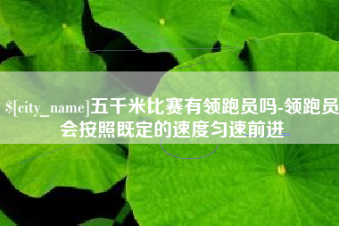 庄河五千米比赛有领跑员吗-领跑员会按照既定的速度匀速前进