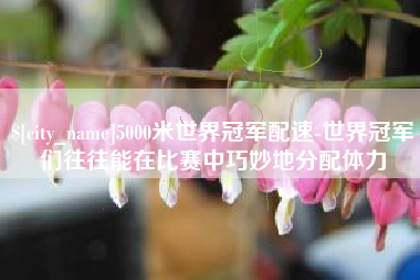 庄河5000米世界冠军配速-世界冠军们往往能在比赛中巧妙地分配体力