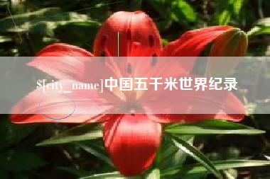庄河中国五千米世界纪录