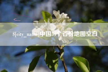 庄河中国34个省份地图空白