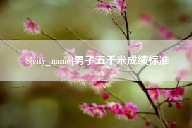 庄河男子五千米成绩标准