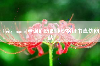 庄河查询消防职业资格证书真伪网站
