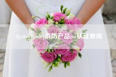 庄河消防产品ccc认证查询