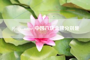 庄河中国六块金牌分别是