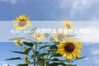 庄河中国的金牌是什么样的